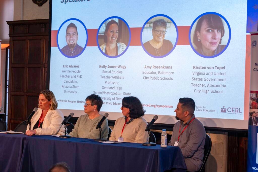 Panelists at We the People: National Symposium on Civic Ed Research